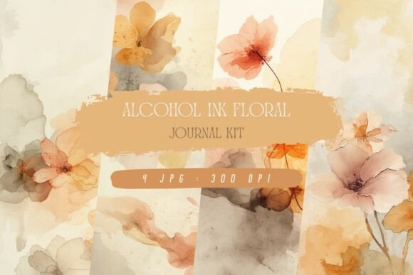Alcohol Ink Floral Journal Kit Guide