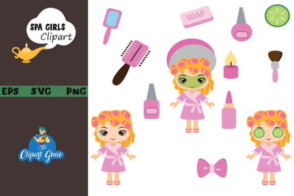 Elevating Brand Aesthetics: The Strategic Value of the Spa Girls Clipart Bundle in Modern Design