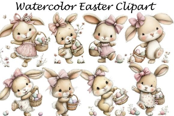 Elevating Spring Creativity with Watercolor Easter Clipart