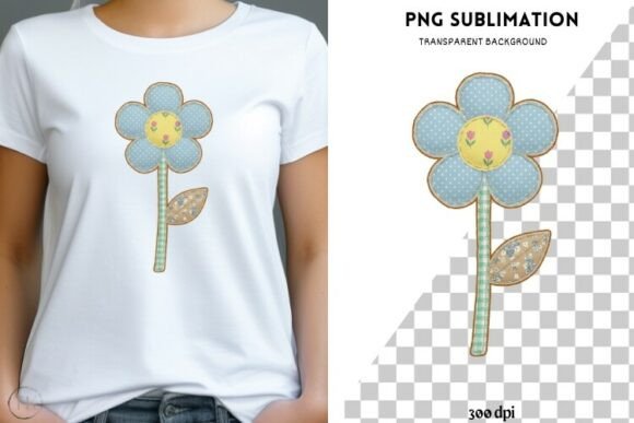 Embracing Nostalgia: The Charm of Blue Patchwork Flower PNG Vintage Designs