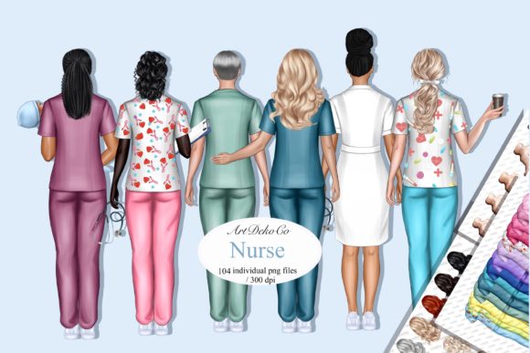Evaluating Nurse Clip Art and Custom Nurse Portraits for Professional Design Projects
