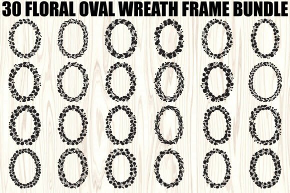 Floral Oval Wreath SVG Bundle Guide