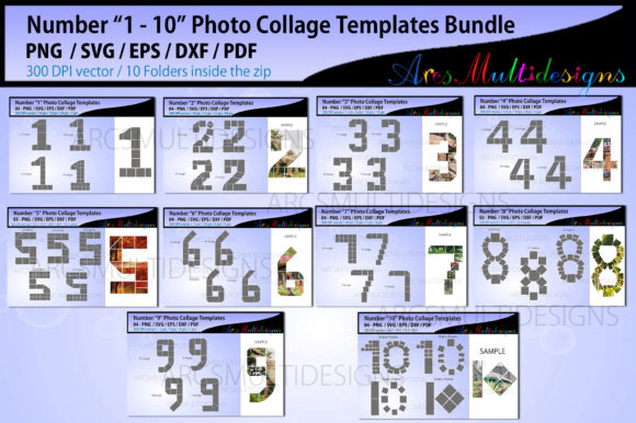 Numbers Photo Collage Template Bundle Guide