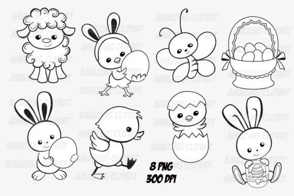 Unlocking Creativity: A Guide to Using Easter Blackline Clipart for Crafts and Commercial Projects