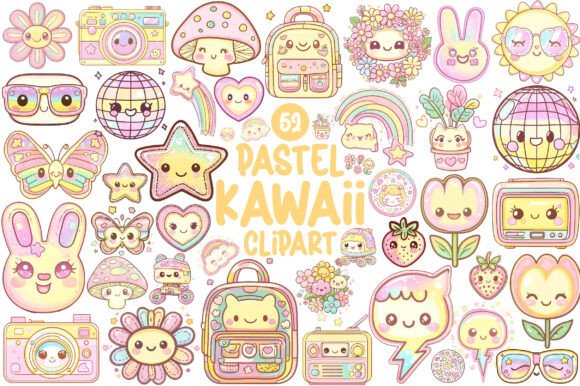 Unlocking Creativity with Pastel Kawaii Clipart: A Guide for Modern Designers