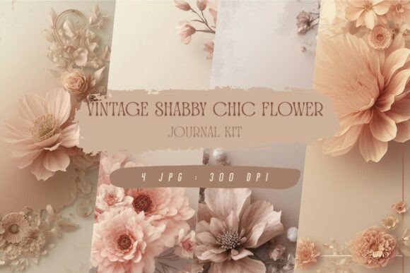 Vintage Shabby Chic Flower Journal Kit Guide
