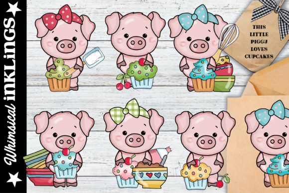 Why This Little Piggy Loves Cupcakes Clipart Is the Sweetest Addition to Your Creative Toolkit